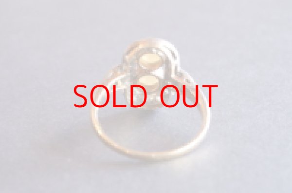 画像2: ツインパールダイヤリング (2)