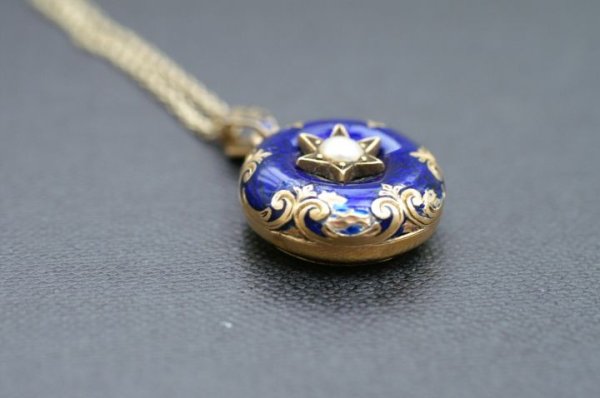 画像4: エナメル ロケットペンダントトップ    (4)