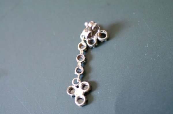 画像2: ダイヤモンドクローバーピアス (2)