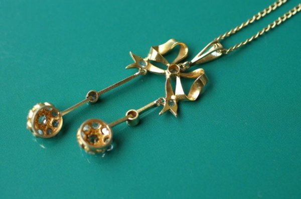 画像4: フレンチリボン　ネグリジェネックレス (4)