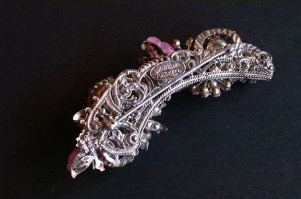 画像4: ミリアム・ハスケル ピンクブーケブローチ (4)