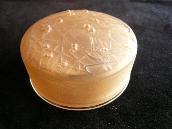 画像2: ラリック 宿り木紋蓋物 (2)