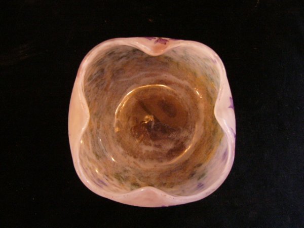 画像4: ドーム 紫なずな 花文小鉢 (4)