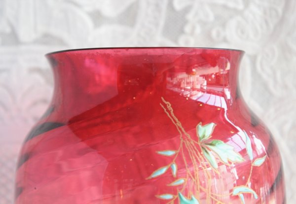 画像10: バカラ　エナメル彩の花瓶 (10)