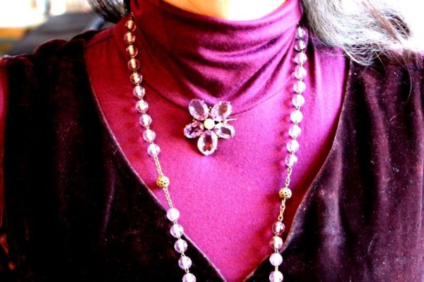 画像6: すみれブローチ (6)