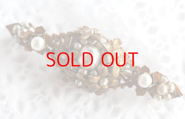 画像1: ミリアム・ハスケル　バー型ブローチ (1)