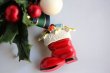 画像1: アート　X'masブーツブローチ (1)