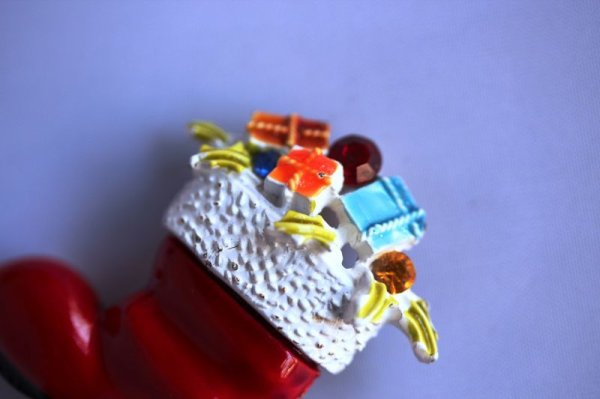 画像3: アート　X'masブーツブローチ (3)