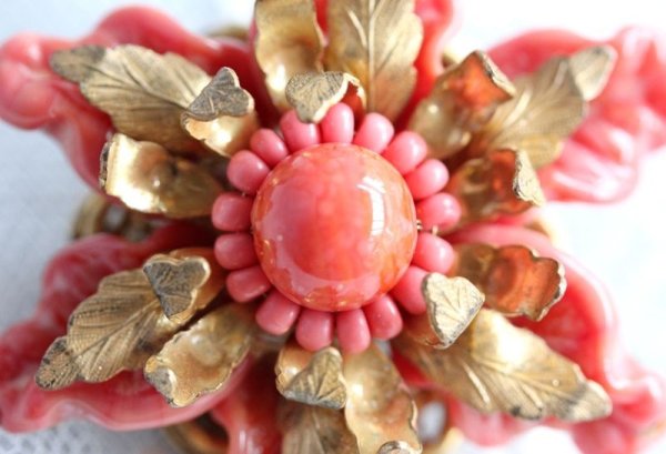 画像4: ミリアム・ハスケル　コーラルブローチ (4)