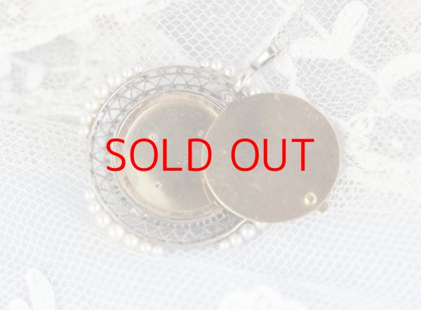 画像5: プラチナ・ダイヤ　エナメルロケットネックレス (5)