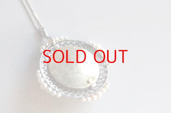 画像6: プラチナ・ダイヤ　エナメルロケットネックレス (6)