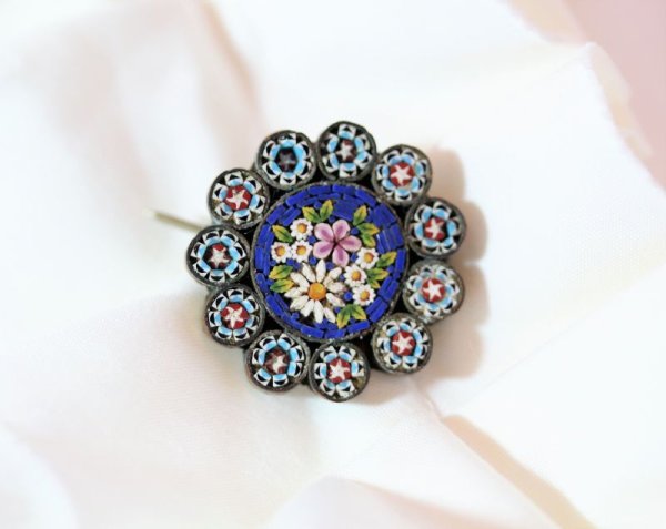 画像8: マーガレット　モザイクブローチ (8)