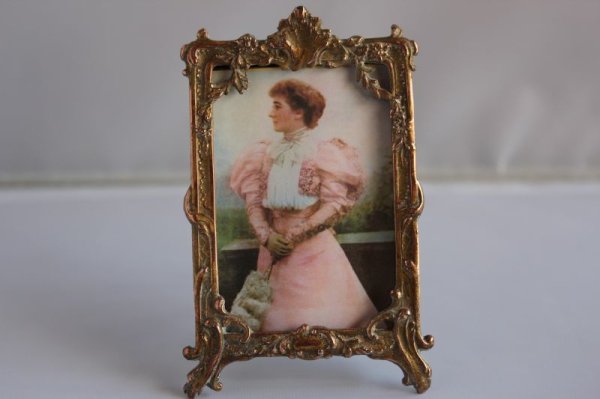 画像2: 真鍮のフォトスタンド (2)