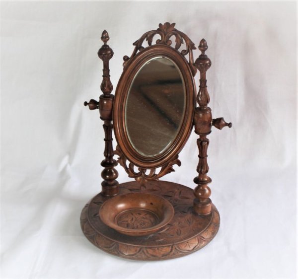 画像10: 木製　鏡台 (10)