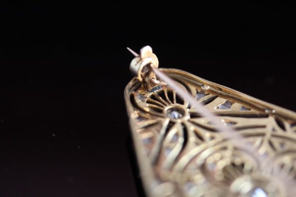 画像10: ダイヤモンド ピアッシングブローチ (10)