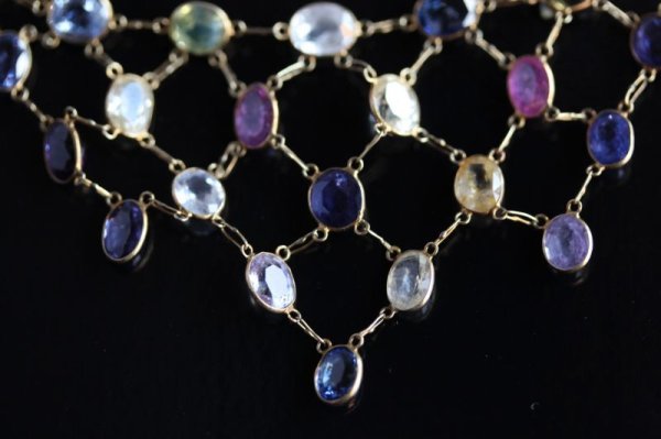 画像3: マルチカラーサファイアネックレス (3)