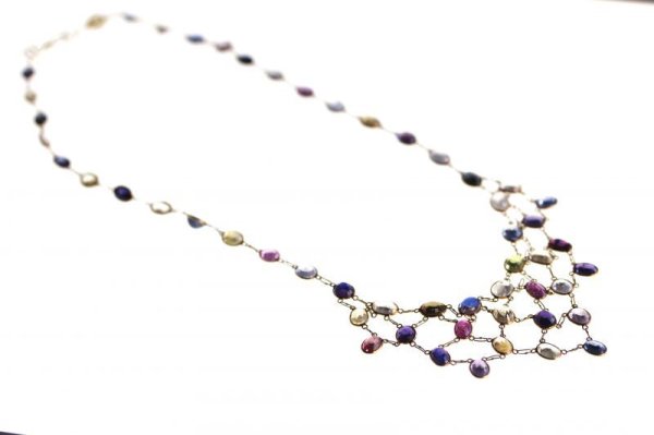 画像5: マルチカラーサファイアネックレス (5)