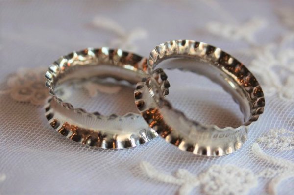 画像3: スターリングシルバー ナフキンリング2個セット (3)