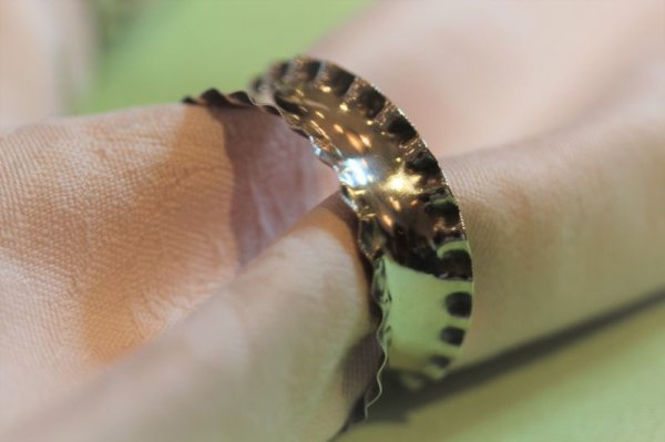 画像2: スターリングシルバー ナフキンリング2個セット (2)