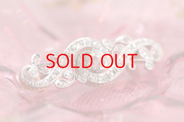 画像5: ダイヤモンドプラチナブローチ (5)