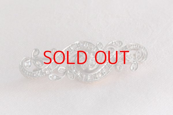 画像6: ダイヤモンドプラチナブローチ (6)