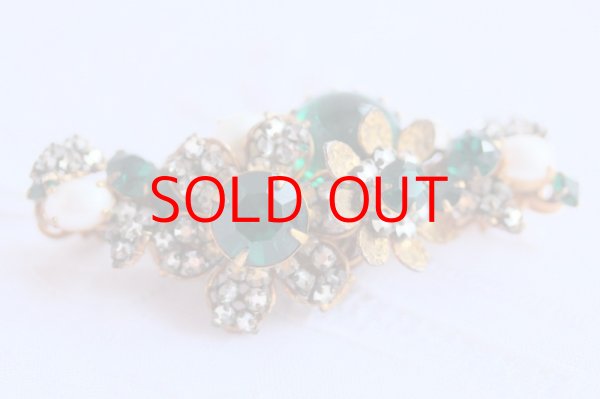 画像1: デ マリオ　グリーンのブローチ (1)