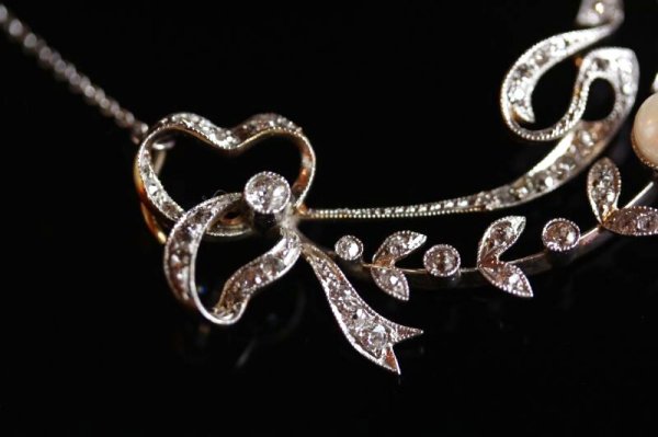 画像4: ダイアモンド・パールネックレス (4)