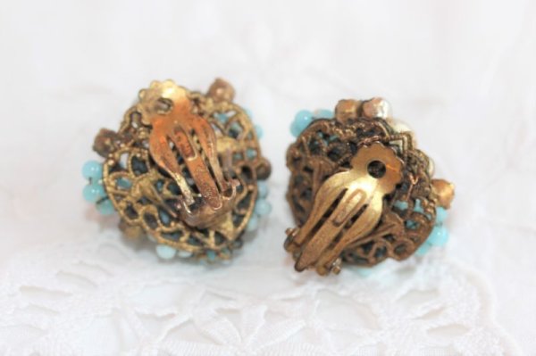 画像3: デマリオ　パステルブルーイヤリング (3)