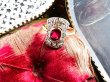 画像1: 赤いルビーとダイヤモンドのリング (1)