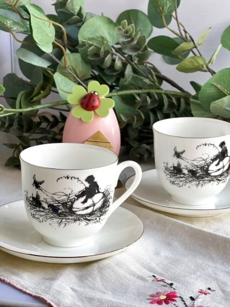 画像4: インペリアル ポーセリン カップ&ソーサー5客セット (4)