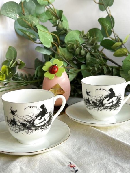 画像2: インペリアル ポーセリン カップ&ソーサー5客セット (2)