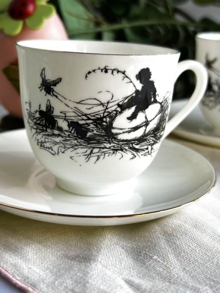 画像9: インペリアル ポーセリン カップ&ソーサー5客セット (9)