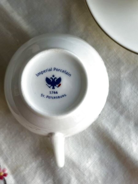 画像6: インペリアル ポーセリン カップ&ソーサー5客セット (6)