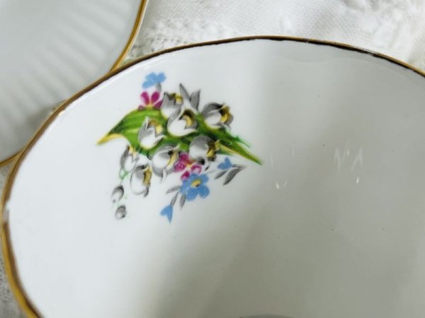 画像9: シェリー鈴蘭5客トリオセット (9)