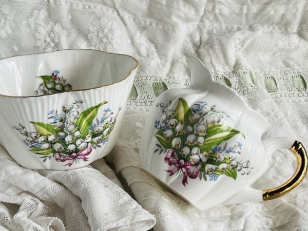 画像11: シェリー鈴蘭5客トリオセット (11)