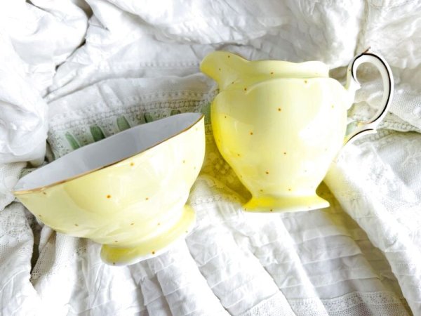 画像7: Royal Albert レモンイエロー6客トリオセット (7)