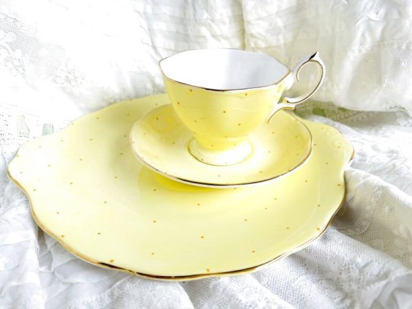 画像14: Royal Albert レモンイエロー6客トリオセット (14)