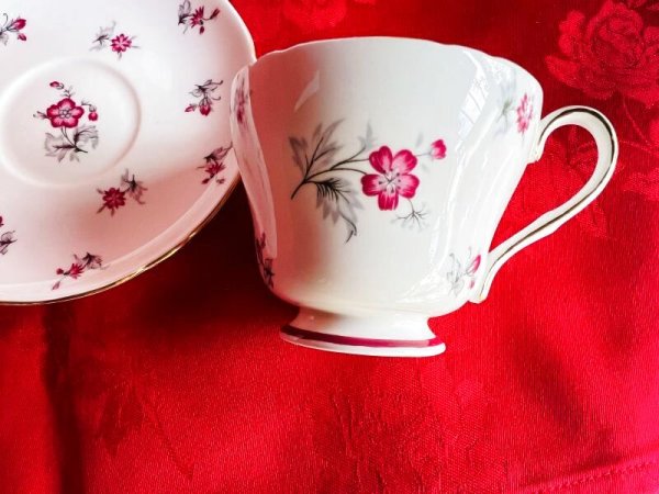画像5: シェリー　赤い小花の５客セット (5)
