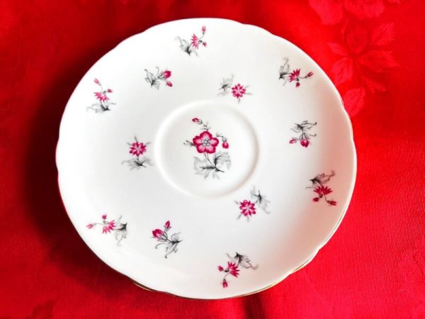 画像6: シェリー　赤い小花の５客セット (6)