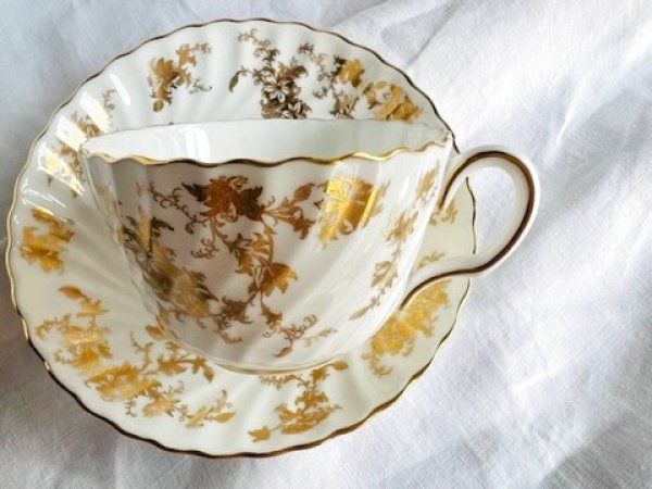 画像5: ミントン 金彩のティートリオ6客 (5)