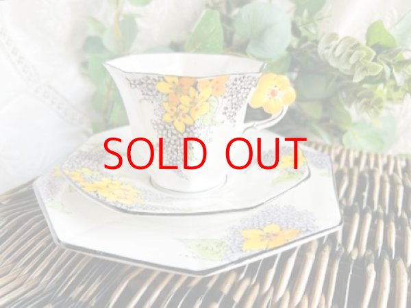 画像2: メルバ　イエローフラワーハンドルトリオ＆ミルク (2)