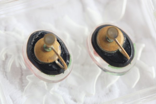 画像12: バラのペンダントブローチ&イヤリング (12)