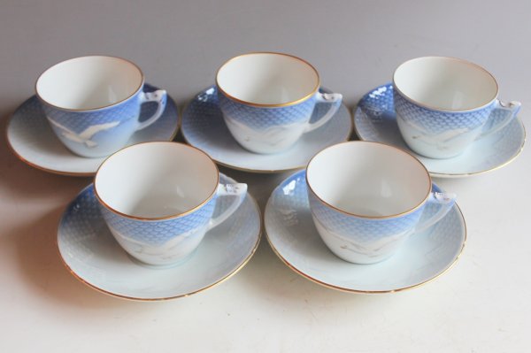 画像2: B＆G　カップ＆ソーサー5客セット (2)