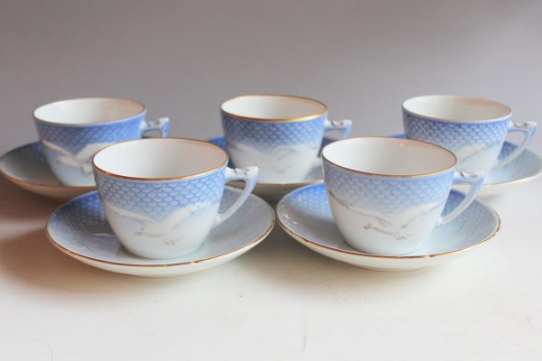 画像1: B＆G　カップ＆ソーサー5客セット (1)