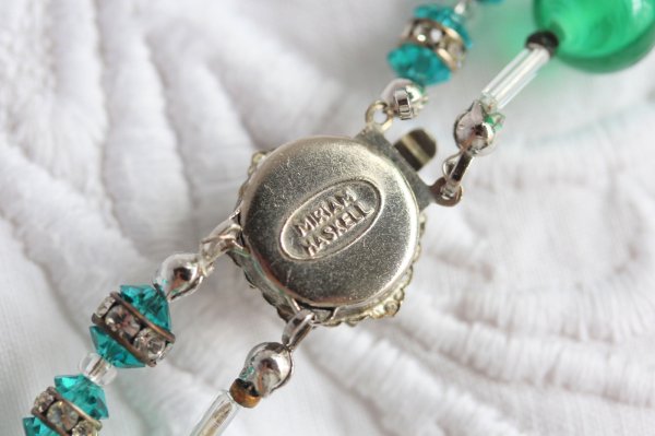 画像9: ハスケル　グリーン二連ネックレス (9)