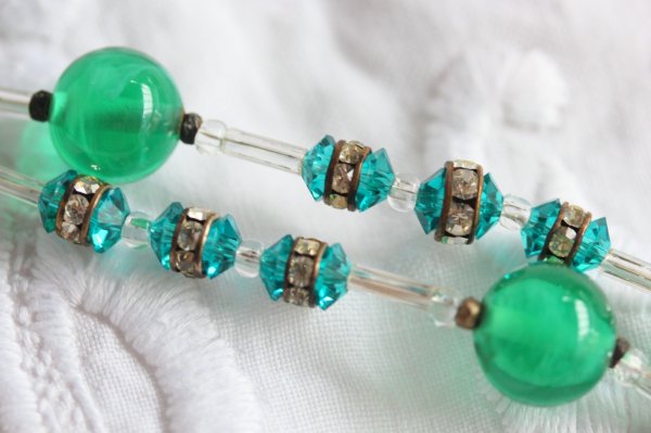 画像4: ハスケル　グリーン二連ネックレス (4)