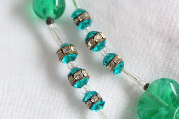 画像5: ハスケル　グリーン二連ネックレス (5)