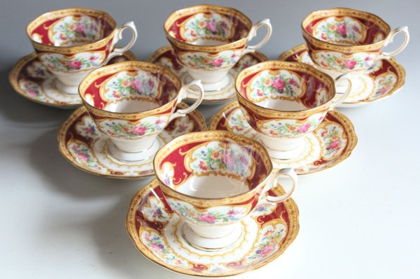 画像2: ロイヤルアルバート　カップ＆ソーサー６客セット (2)