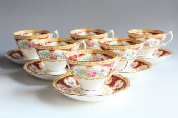 画像1: ロイヤルアルバート　カップ＆ソーサー６客セット (1)