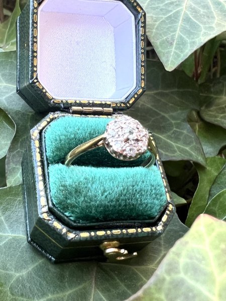 画像6: クラスターダイヤモンドリング (6)